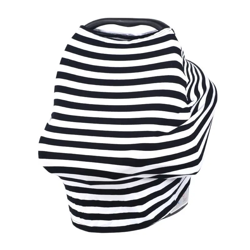 Gloriou Source Baby Carseat Cover Newborn Breast Feeding Covers Modal Striped Baby Shopping Chart Cover Women Clothes