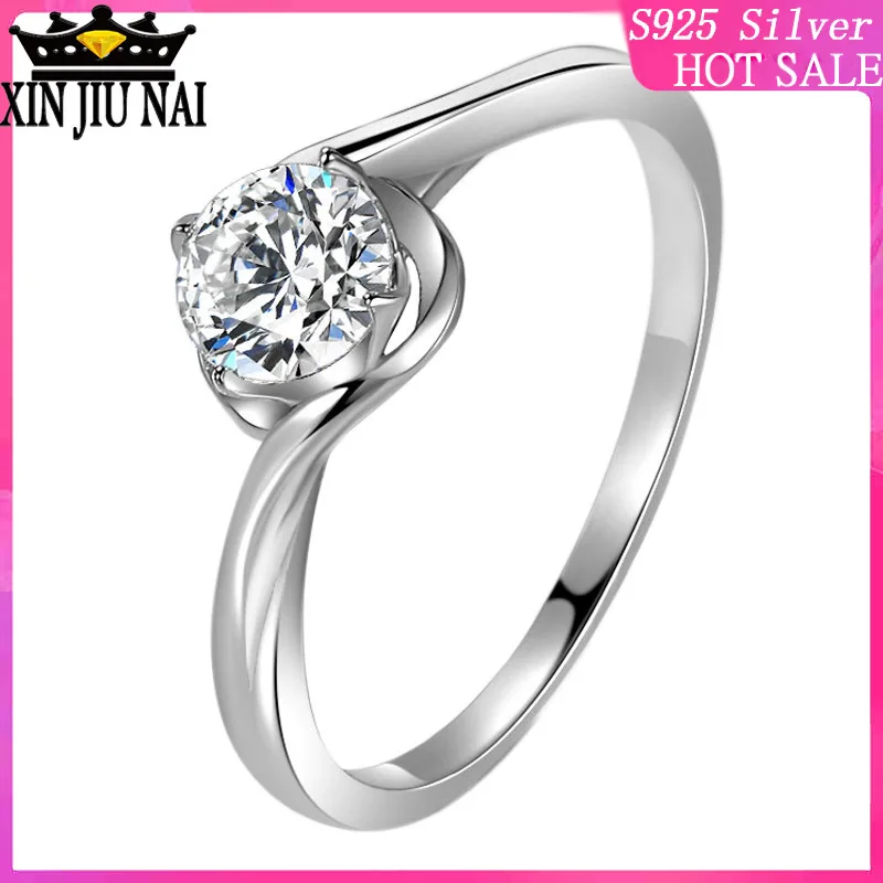

925 sterling silver Light Luxury Swirl Twist Arm Bud Women's Ring Proposal Engagement Day Jewelry Gift diamond rings for women