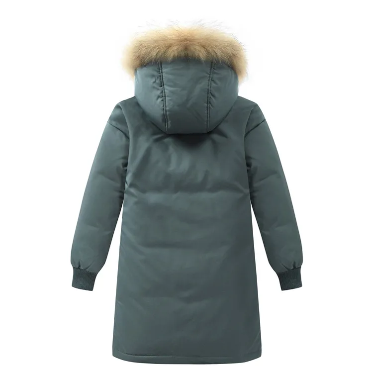 Новая детская зимняя куртка, 90% утиного пуха, плотная теплая детская верхняя одежда, пальто для мальчиков-подростков 5-16 лет, парки на-30 градусов для России