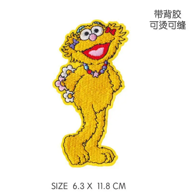 Улица Сезам Элмо Печенья Монстр ELMO печенье монстр железо на нашивки значки - Цвет: Многоцветный