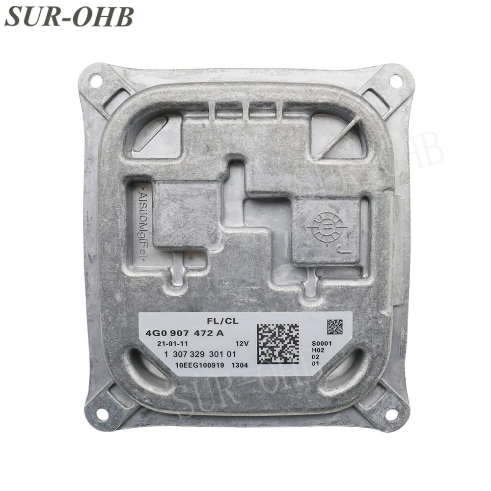 점화 장치 제어 제논 LED ECU 모듈, 주간 주행 ABL OEM 헤드라이트 밸러스트, 4G0907472A, A7 S7 용 ...
