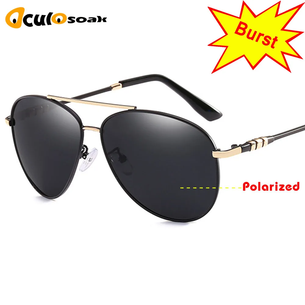 

2019 Hot Polarized Sunglasses Classic Pilot Metal Frame Sun Glasses for Driving Retro Vintage Goggles Mirror Lens Gafas UV400