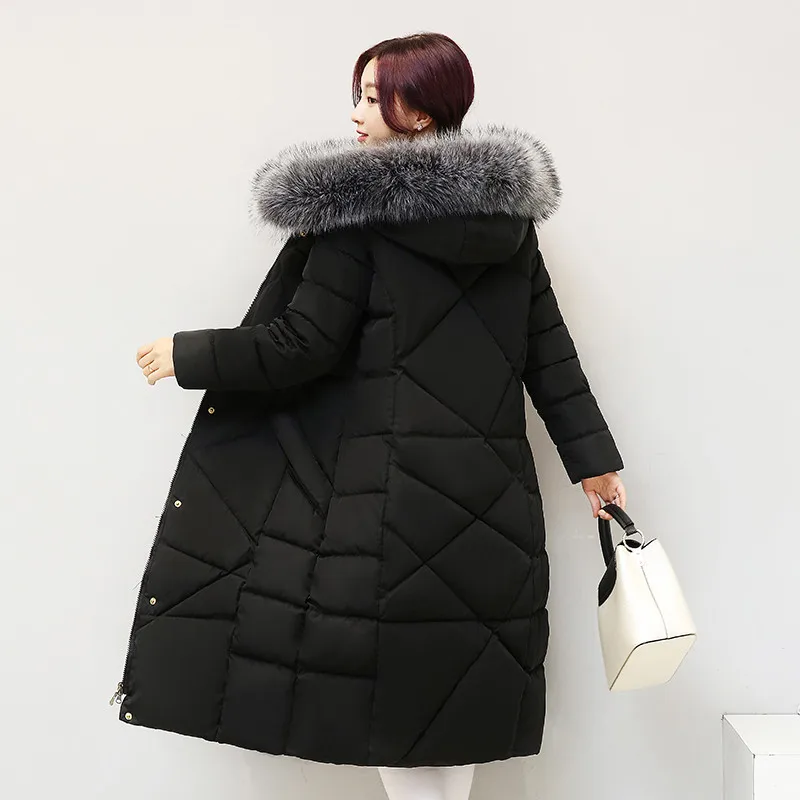 Brand China Gedi Love down Jacket Women's Long Winter Large Fur Collar Slim Fit Thick Large Size Coat Price