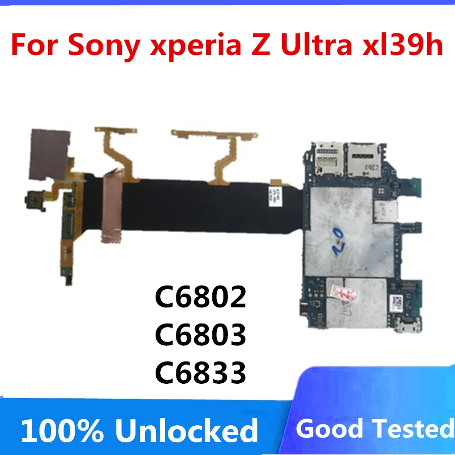 Для Sony Xperia Z Ultra XL39H C6802 C6803 C6833 материнская плата разблокированная с чипами