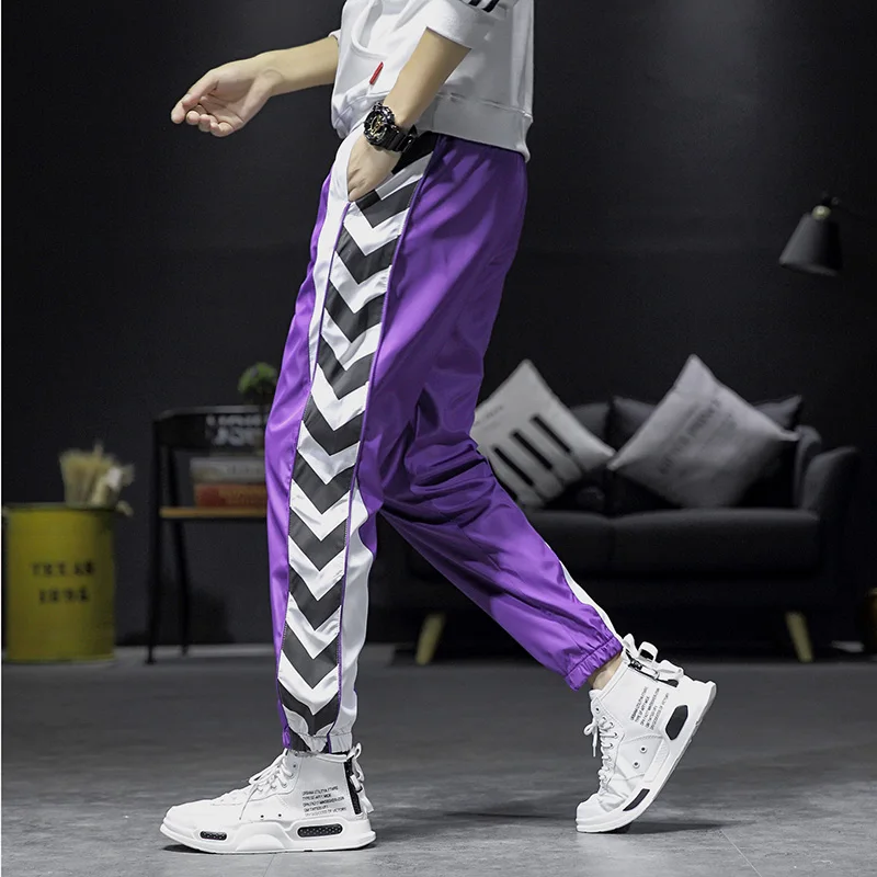 Японский стиль Slim Fit Модные мужские Хип поп Твердые женские укороченные брюки