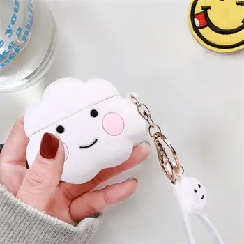 

3D Cartoon White Cloud Soft Cases for Huawei FreeBuds 3 Protective Cover Bluetooth Wireless Earphone Charging Box Case Bag