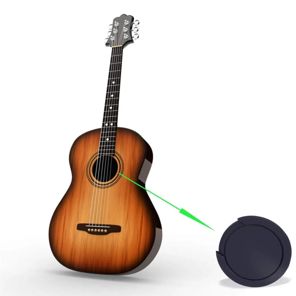 

3 sizes Silicone Acoustic Sound Hole Cover Buffer Block Stop Plug Classic Guitar Buster Guitar
