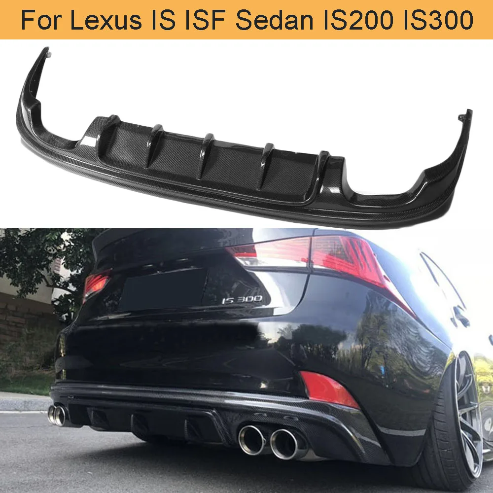 Задний бампер из углеродного волокна диффузор спойлер для Lexus IS ISF Седан 4 двери