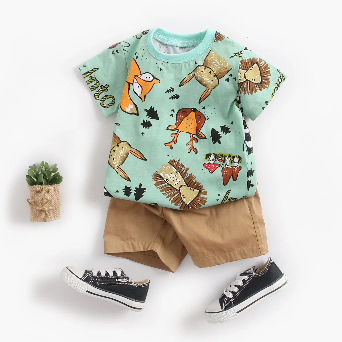 2pcs Baby Boys Summer Clothing Sets