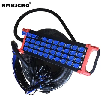 Price NMBJCKO 40 Channel 3 Pin XLR Snake Cable With Male Connector To XLR Female Socket Audio Cord Snake Cable With Dust Cover