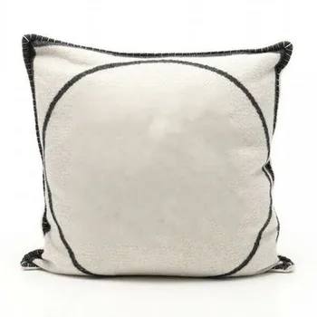 

Trendy Cushion Cover stylish pillow circle letter pillow cushion cover knitted woven pillow sofa cushion letter pillow