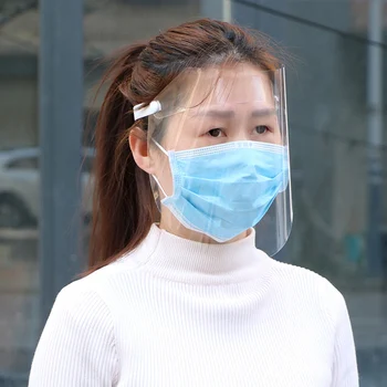 

Anti-fog Empty Top Cap Clear Full Face Splash-proof Face Protective Shield Guard Hat Anti Spittle For Adults Kids JL