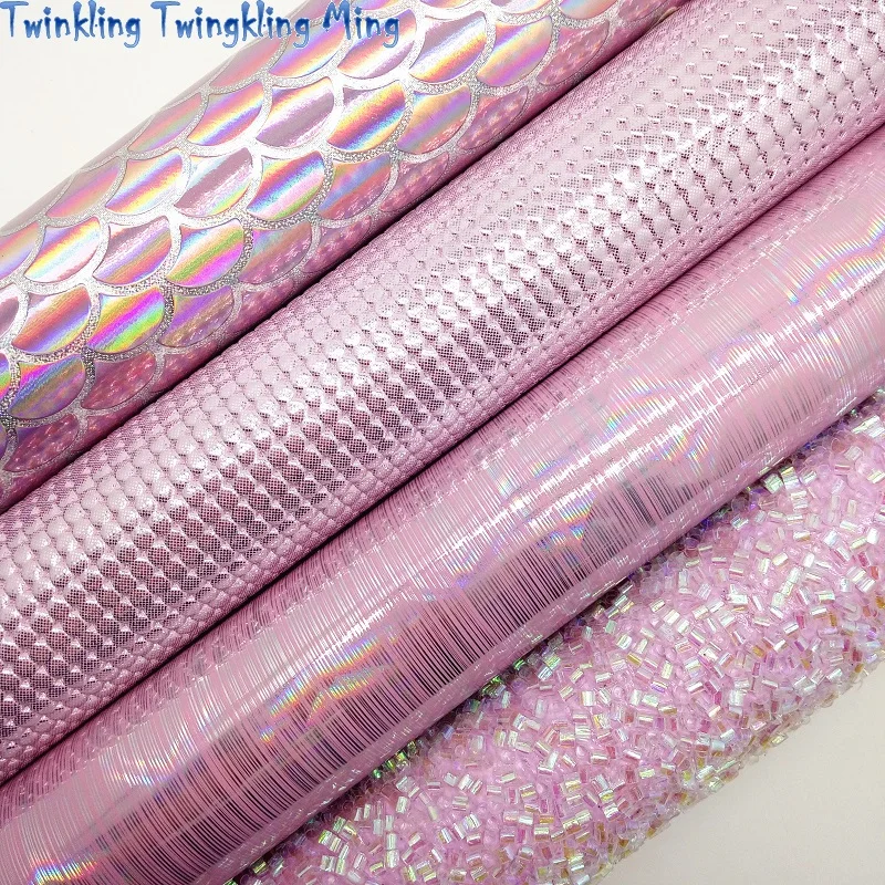 Pink Glitter Synthetic Leather Glitter Faux Leather Fabric Glitter Fabric Aliexpress