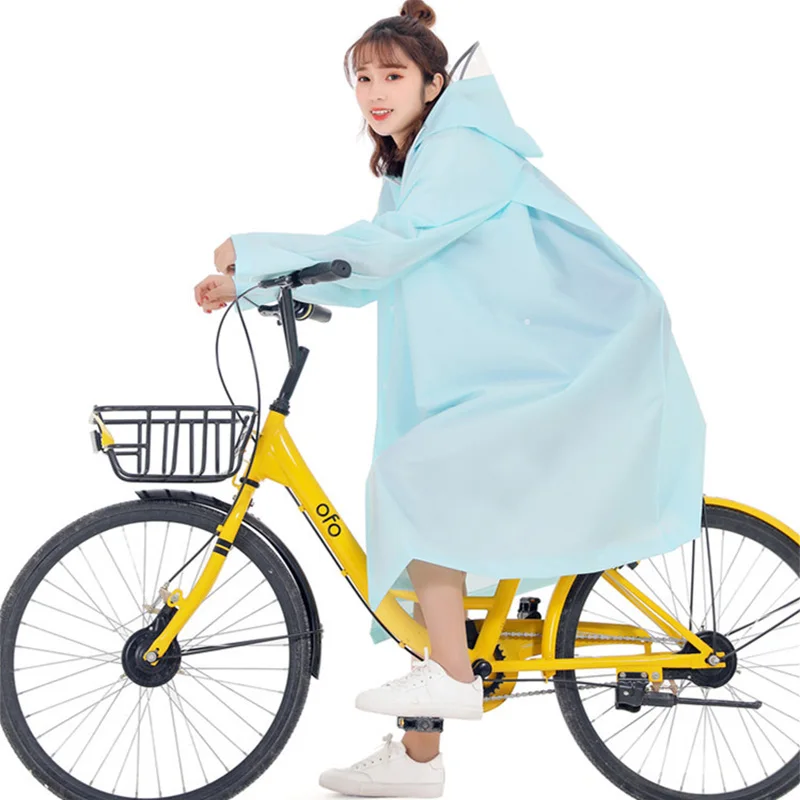 light blue Модный Плащ для взрослых 3 в 1 для женщин мужчин с капюшоном мотоцикл Дождевик Пончо Пешие прогулки Рыбалка дождевик для женщин мужчин - Цвет: light blue