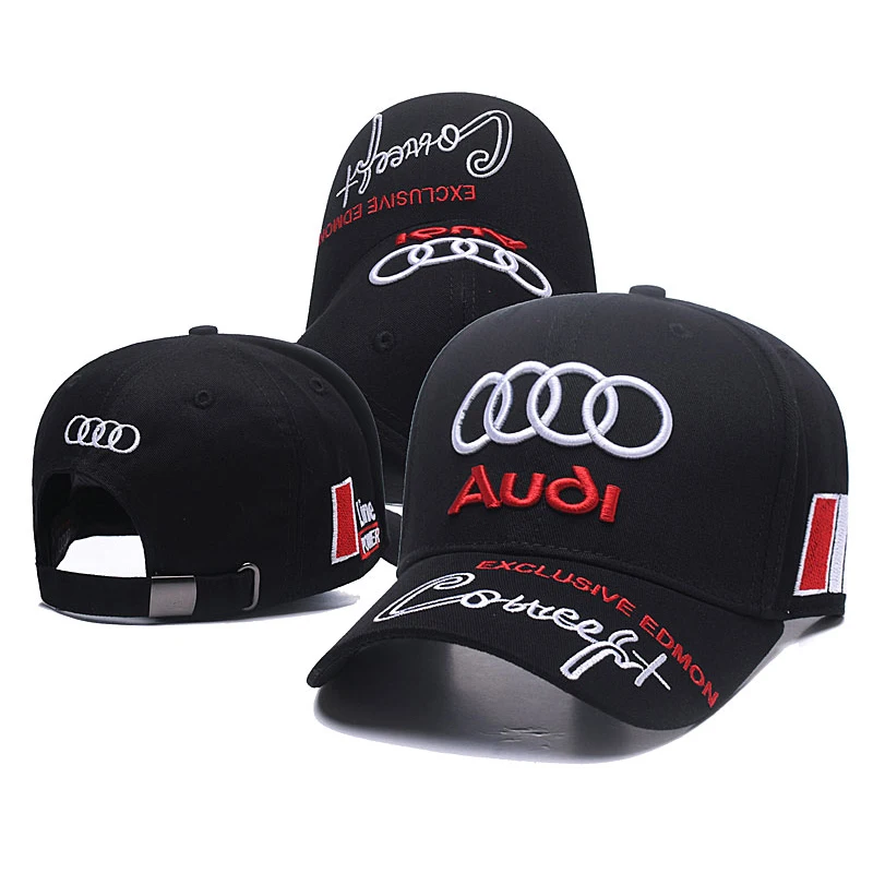 Автомобильная Кепка Audi новинка уличный стиль солнцезащитная с вышивкой