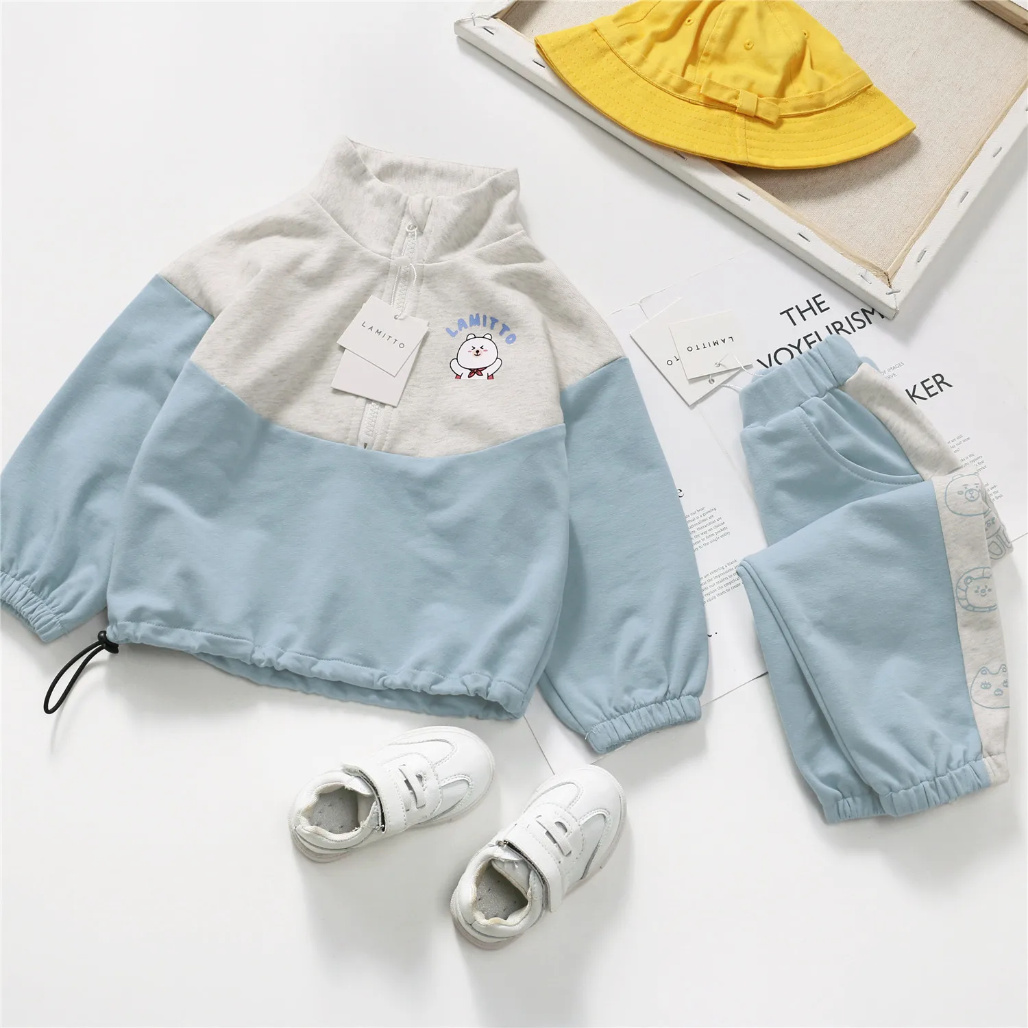 Tonytaobaby/осенне-зимняя одежда; Новая детская одежда; Модный спортивный костюм; одежда для маленьких девочек; детская одежда для мальчиков - Color: Blue