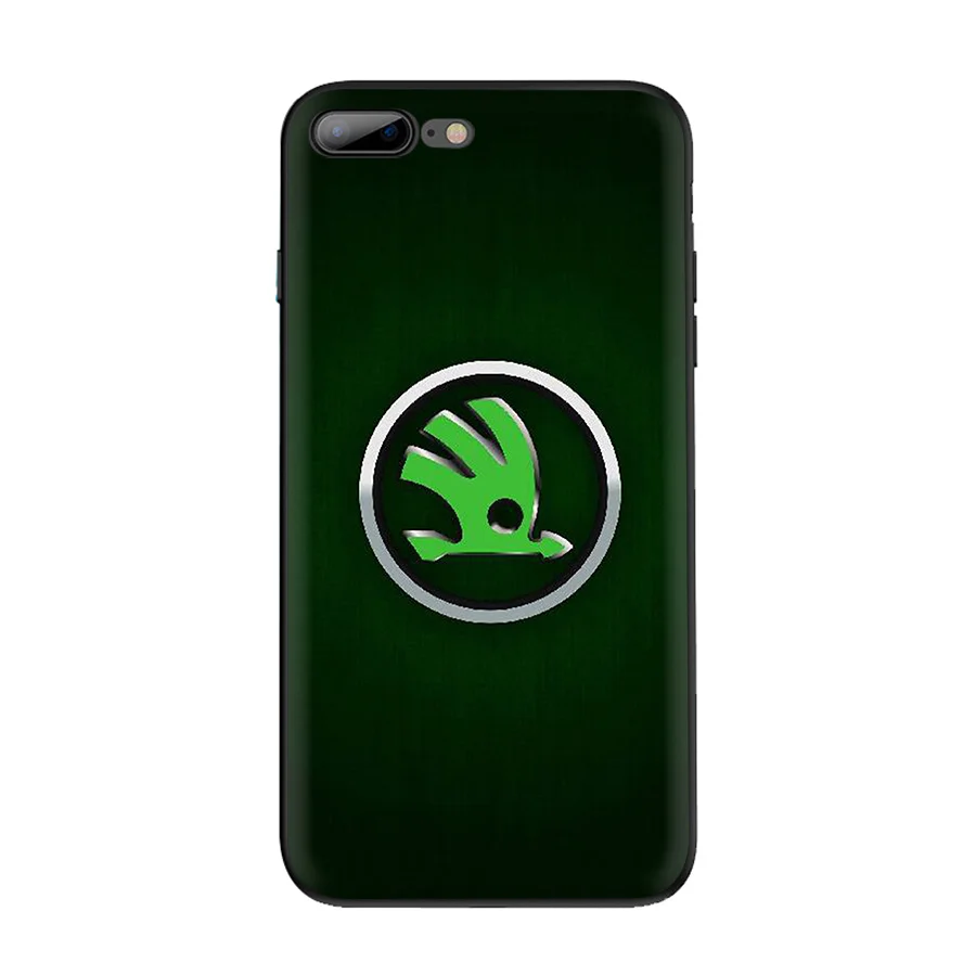 B9 Desxz Skoda логотип автомобиля Мягкий ТПУ чехол для iPhone 5 5S SE 6 6s 7 8 Plus X XR XS чехол для MAX XR защита - Цвет: B9