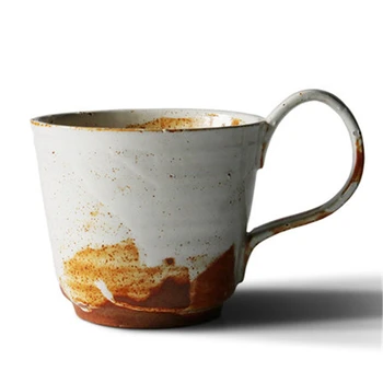 

Japanese Creative Clay Coffee Mug Cup Beautiful Art Supplies Fincan China Simple Handmade Classic Mug Coffee Personalized QZJ068