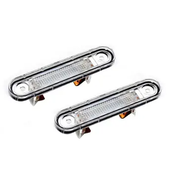 

2 Pcs White LED License Plate Light Fit for W124 W201/202 Models Anti-vibration dustproof waterproof corrosion resistant
