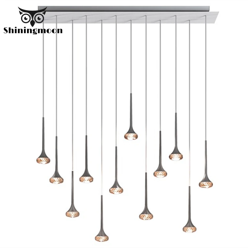 

Nordic Minimalism Crystal Pendent Lights Modern Kitchen Hanging Lamps Light Fixture Tiffanylamp Dinning Room Home Deco Hanglamp