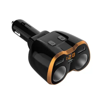 

Car Mounted Charger Multi-functional Transfer Multi-Purpose Plug Type-C Auto Cigarette Lighter One plus Two Fast Charge