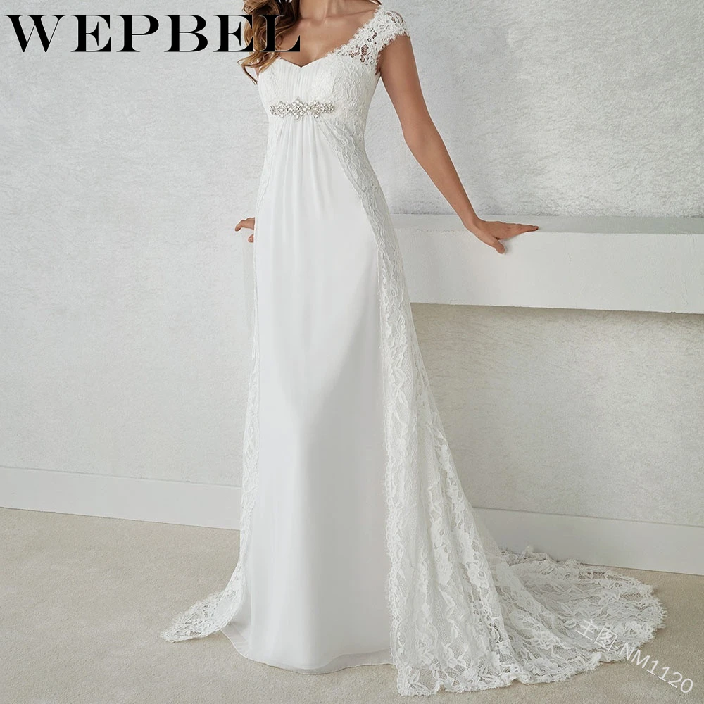 WEPBEL, женское шифоновое платье с коротким рукавом, сексуальное, размера плюс, кружевное, высокая талия, модное, цветочное, повседневное, новое, для девушек, для женщин, длинное, макси платье