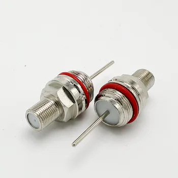 

F type Female Connector Panel Mount PCB Solder coaxial connector 5pcs/lot