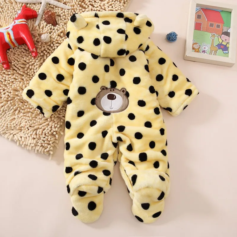 Зимние стильные детские комбинезоны с хлопковой подкладкой; теплый комбинезон для новорожденных девочек; осенняя одежда для малышей; ropa bebe; детская одежда