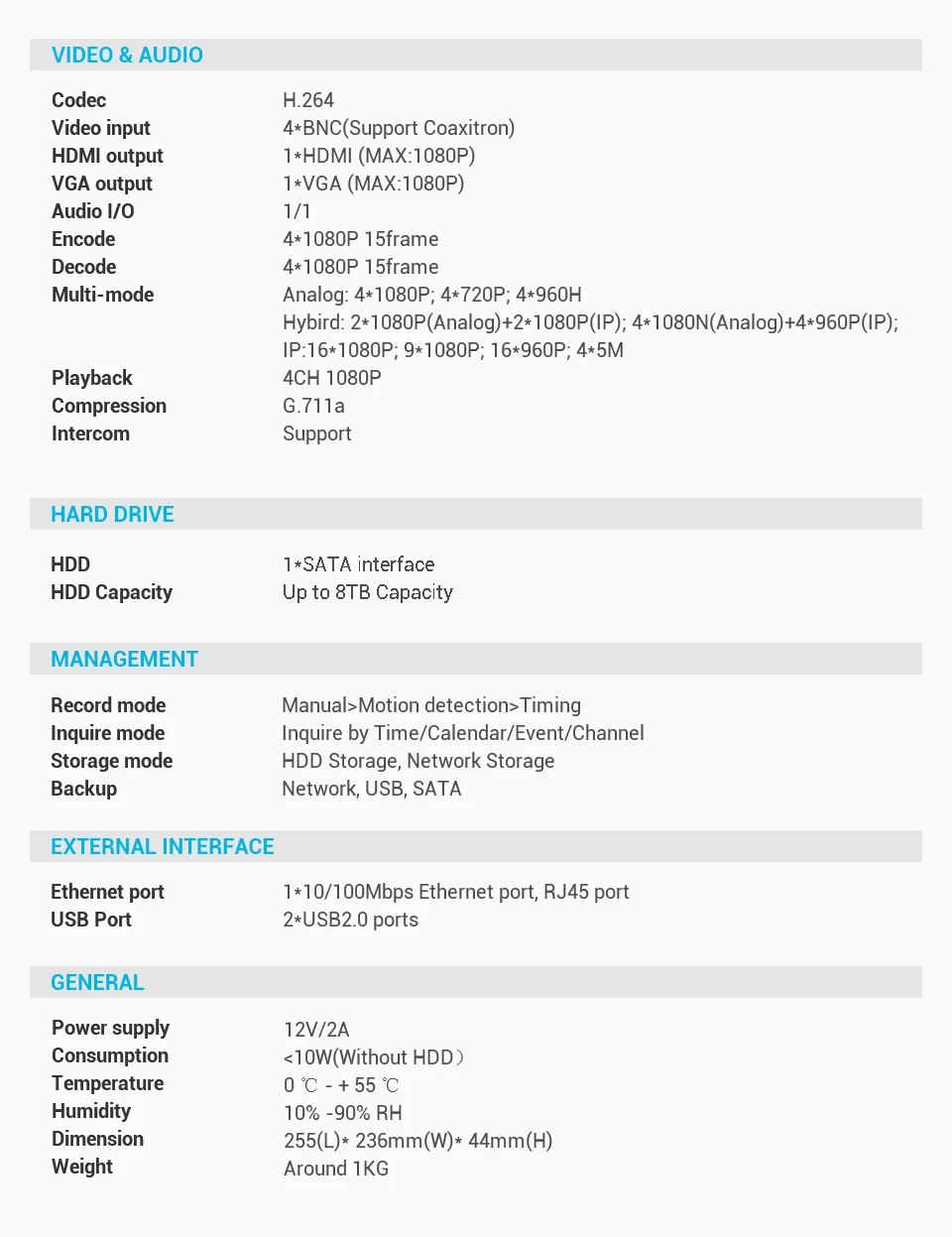 SANNCE 4CH 5-в-1 DVR 1080P Открытый погодостойкий 2/4 шт. безопасности Камера День/Ночь CCTV Системы комплект видеонаблюдения Системы