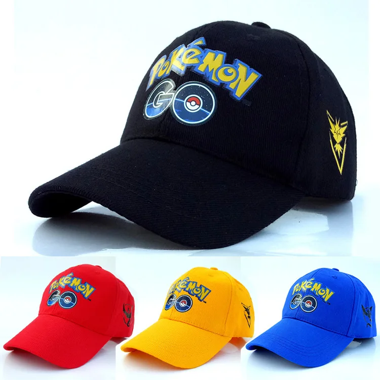

Pokemon Go Pet Elf Baseball Cap Printing New Style Moltres Articuno Lightning Bird