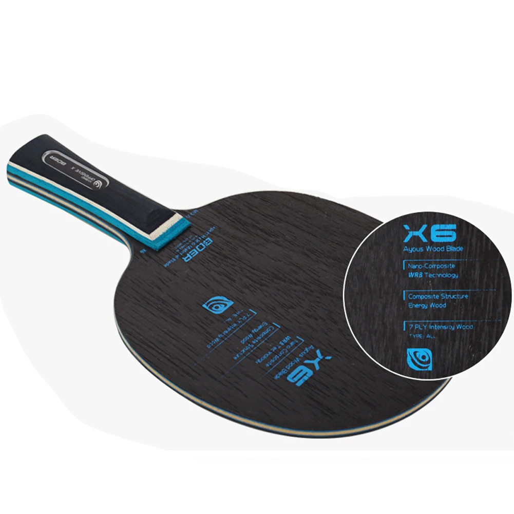 7 Ply Competition High Speed Exquisite Shakehand Portable Horizontal Grip Indoor Table Tennis Racket Blade Practicing Bat Paddle