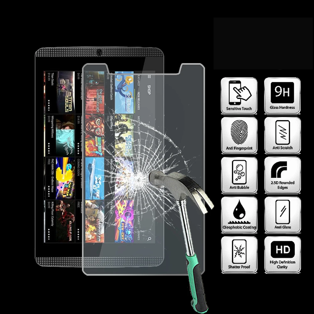 

For Nvidia Shield K1 8 inch Tablet Ultra Clear Tempered Glass Screen Protector Anti Fingerprint Proective Film