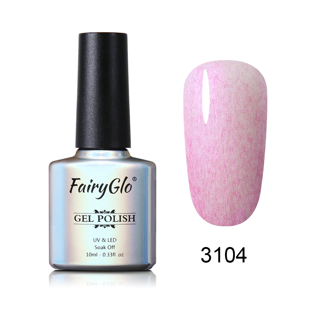 3104 FairyGlo 10 мл меховая оболочка гель лак для ногтей Оболочка Русалка Vernis Полупостоянный УФ гель лак для ногтей маникюрный лак - Цвет: 3104