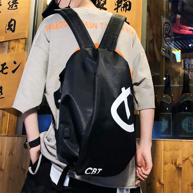 

Backpack men street trend Japan and South Korea mass travel fashion personality computer bag women nylon bag