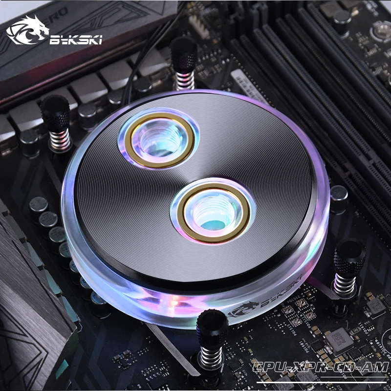 Bykski cpu-XPR-CD cpu водоблок для Intel/AMD Ryzen AM2 AM2+ AM3 AM4 FM2 FM1 12 В 4Pin 5 в 3Pin AURA поддержка GND водяного охлаждения