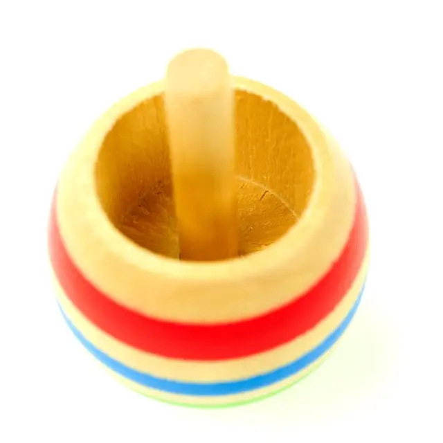 3pcs Wood Flip Over Top Tippie Top Spinning Top Magic Toy Kids Toys Boys Favor Gift 2