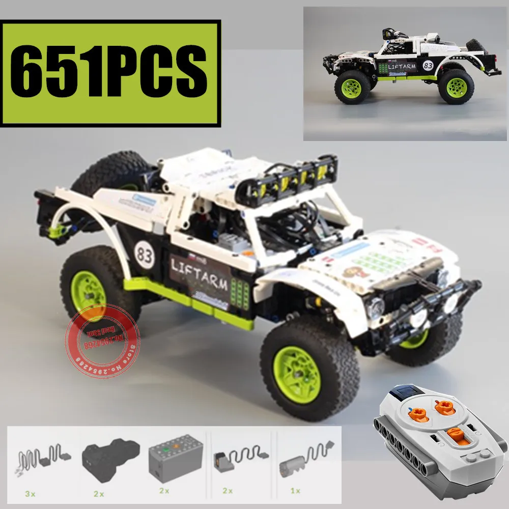 BAJA трофейный грузовик двойной проблемы двигатель мощность функция Fit Technic MOC-4874 строительный блок кирпичи подарок для детей