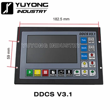 

DDCS V2.1 V3.1motion control system set 3-axis 4-axis cnc controller, emergency stop electronic handwheel support G code