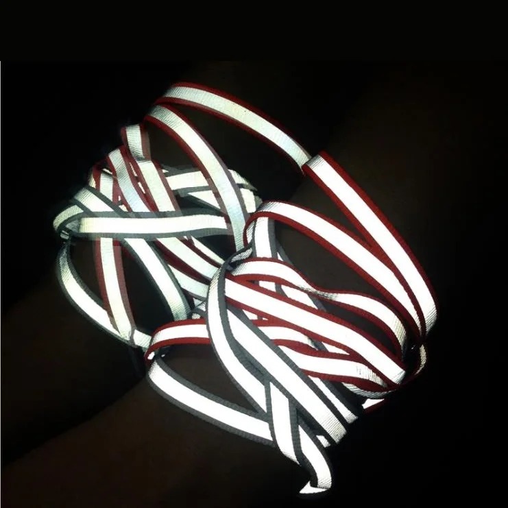 Reflektierende Schnürsenkel Band Von Beliebten Casual Wanderer Schuhe Reflektierende Sicherheit Warnung Streifen – Detail 3