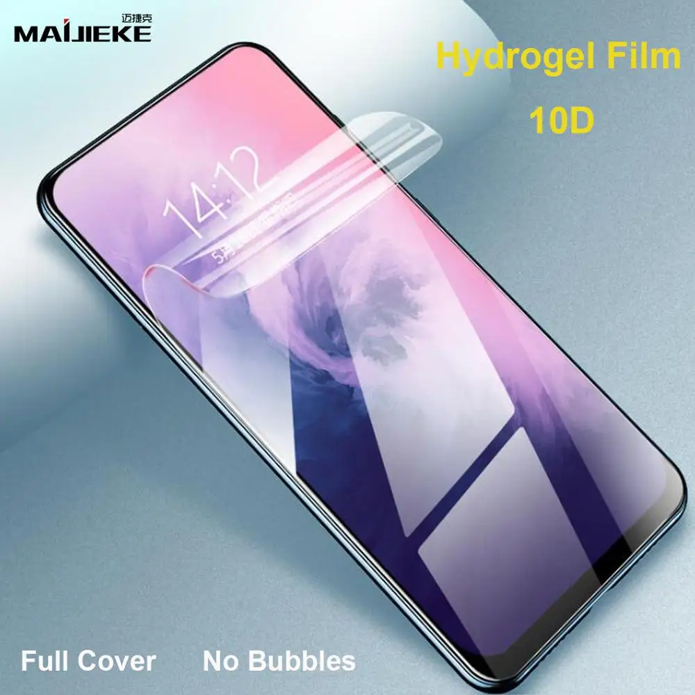 10D Передняя Задняя Гидрогелевая пленка для Oneplus 7T Pro Полное покрытие Защита экрана