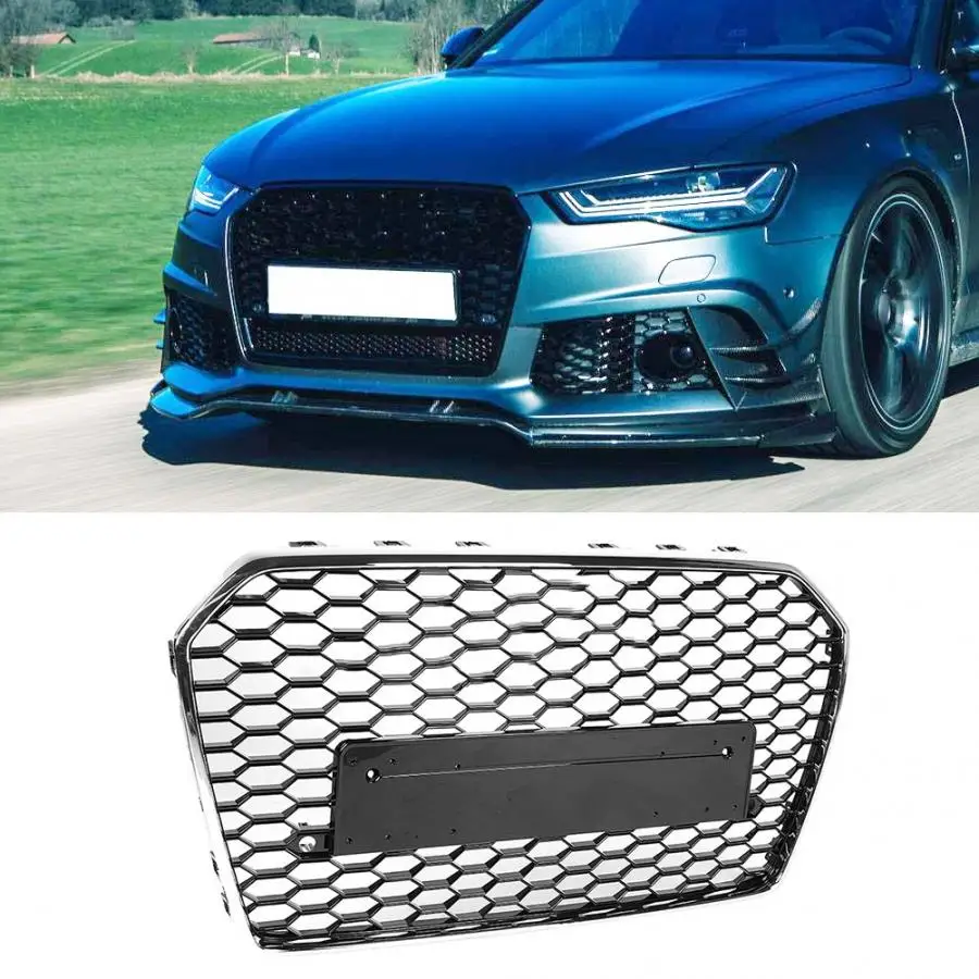Для RS6 стиль автомобиля передний бампер решетка гриль для Audi A6/S6 C7 абсолютно новые авто аксессуары