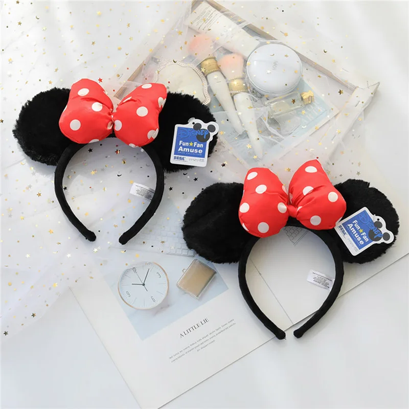

Amusement Park Cartoon Furry Bow Duck's paw Star Painter Cat Mouse Palm Hair Accessories Plush Headband Headdress