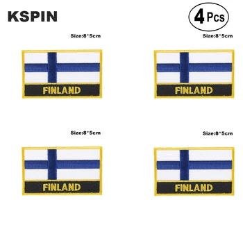 

Finland Rectangular Shape Flag Iron on Saw on Patches Embroidered Flag Patches National Flag Patches for Clothing