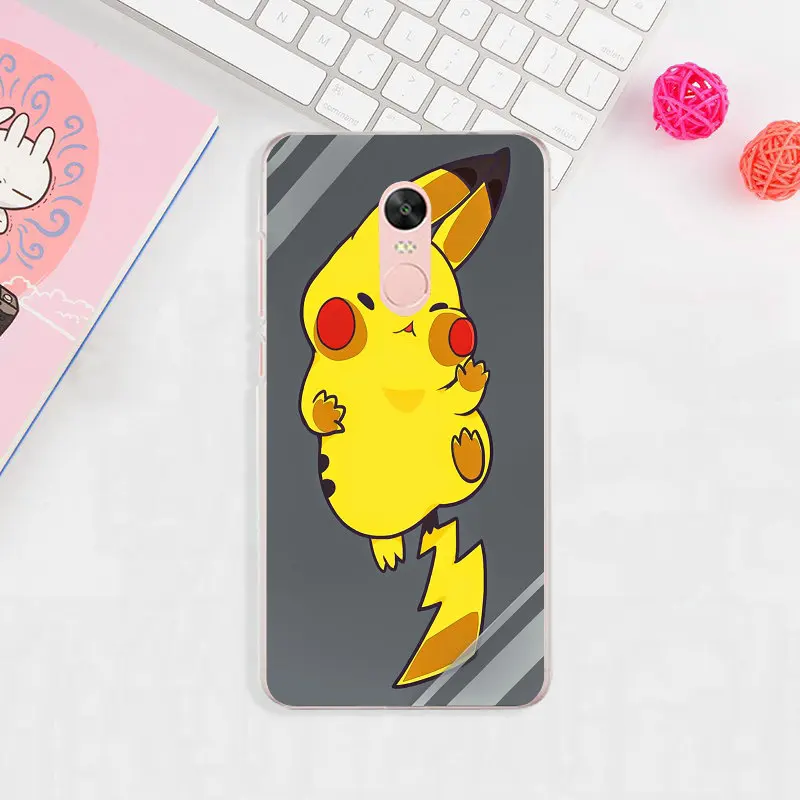 Милые Pokemons Pikachus для Xiaomi Redmi Mi Note 2 3 3S 4X 4A 5 6 5 5S 5A 6 8 A1 Pro Plus, мягкие чехлы для телефонов из ТПУ
