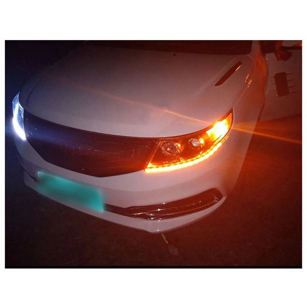 

2 X Car 8LED Streamer Daytime Running Turn Signal Headlight Flowing Light Lamp