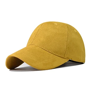 men's baseball caps FS 2022 Green Yellow Luxury Suede Baseball Hat For Men Spring Wild Plain Women Cap Curved Eaves Warm Face Caps Gorras Hombre navy seal baseball cap