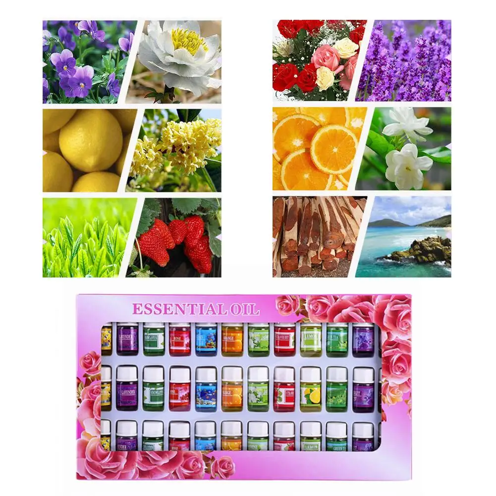New 36 PCS Aromatic Plant Natural Water Soluble Fragrance Essential Oil Aromatherapy Furnace Humidifier Essential Oil 3