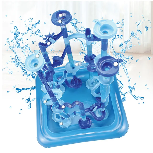 Water Play Marble Race Run Maze Ball Track DIY Building Blocks Funnel Slide Large Building Brick Puzzle Children's Toys 2