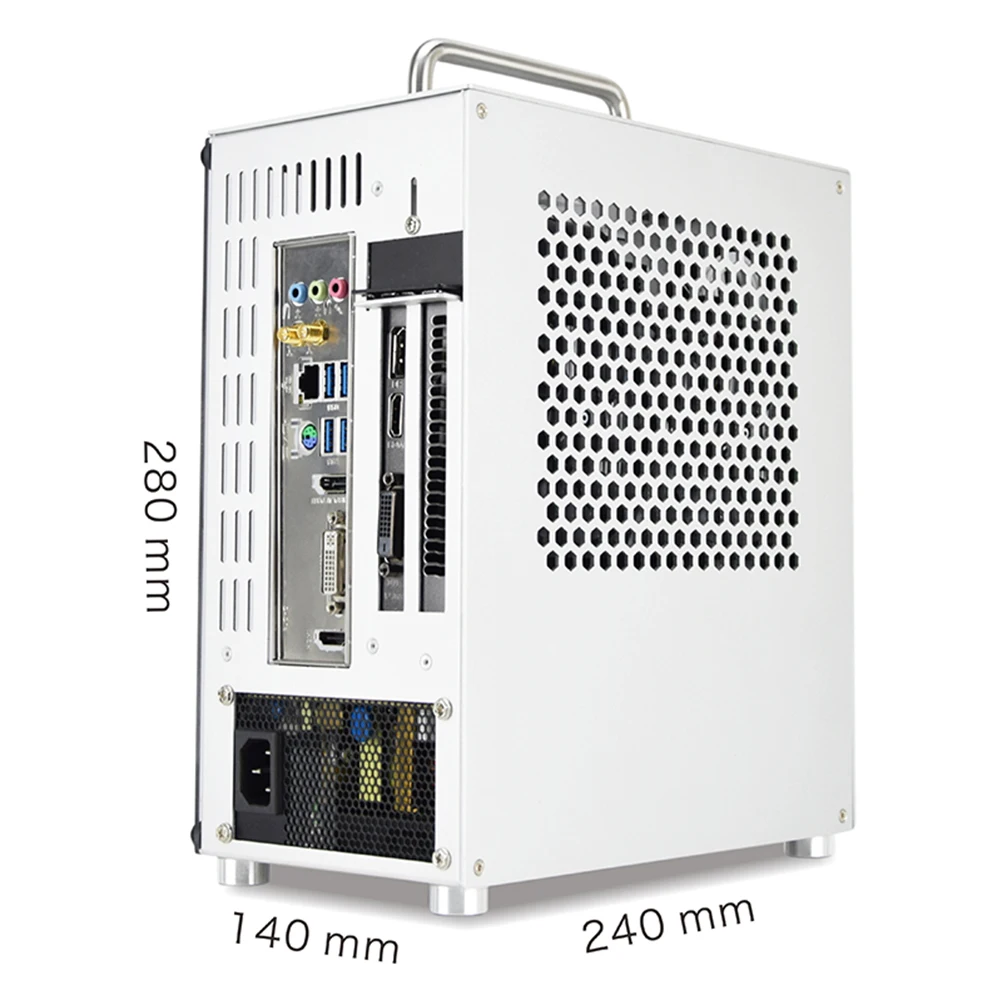 Boîtier PC S3 Plus en aluminium pour Mini ITX Guatemala, panneau