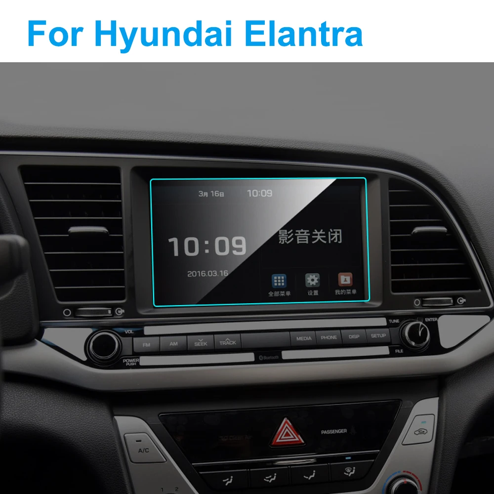 For Hyundai IX45 Car GPS Navigation Screen Glass HD Clear Protective Film 8 inch 